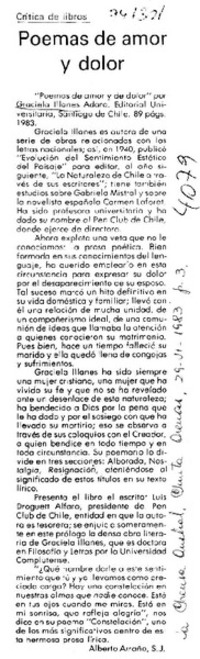 Poemas de amor y dolor