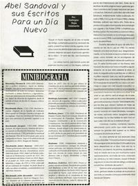 Abel Sandoval y sus escritos para un día nuevo