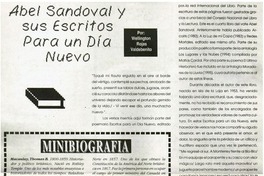 Abel Sandoval y sus escritos para un día nuevo