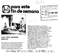Las Tres Marias, gratis