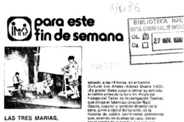 Las Tres Marias, gratis