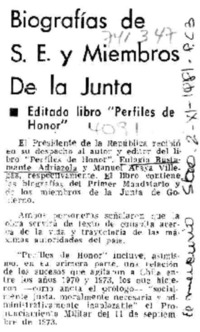 Biografías de S.E. y Miembros de la Junta