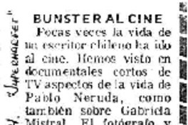 Bunster al cine