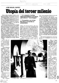 Utopía del tercer milenio : [entrevistas]