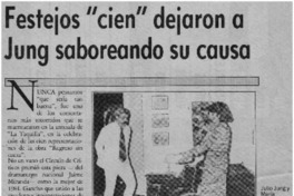 Festejos "cien" dejaron a Jung saboreando su causa.