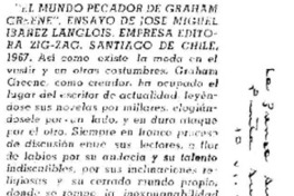 "El mundo pecador de Graham Greene", ensayo