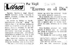 "Eterno es el día"