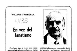 En vez del fanatismo