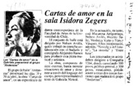 Cartas de amor en la Sala Isidora Zegers