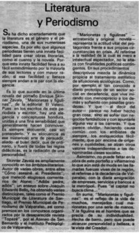 Literatura y periodismo.