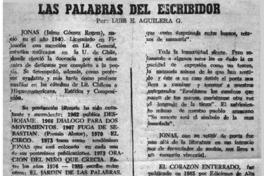 Las palabras de escribidor