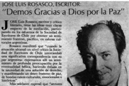 Demos gracias a Dios por la paz.