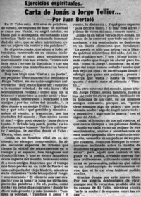 Carta de Jonás a Jorge Tellier...