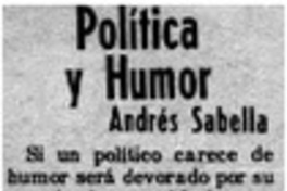 Polítca y humor