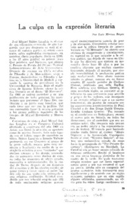 La culpa en la expresión literaria