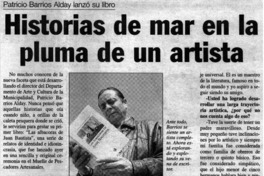Historias de mar en la pluma de un artista : [entrevistas]