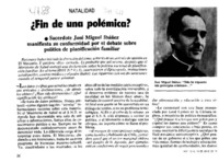 ¿Fin de una polémica? : [entrevistas]
