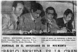 Pablo Neruda es la gran antena lírica de América".