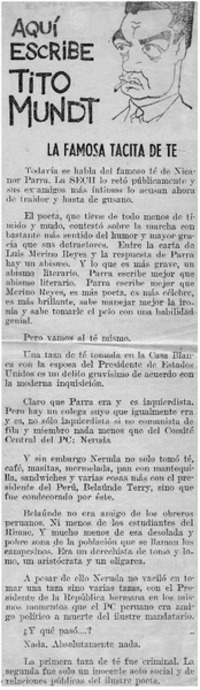 La famosa tacita de té