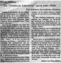 Un "Contacto literario" para todo Chile