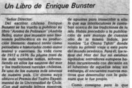 Un libro de Enrique Bunster