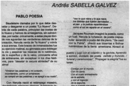 Pablo poesía