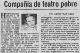 Compañía de teatro pobre