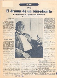 El drama de un comediante