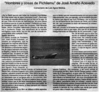 Hombres y cosas de Pichilemu" de José Arraño Acevedo