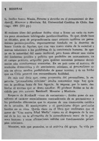 Persona y derecho en el pensamiento de Berdiaieff, Mounier y Maritain