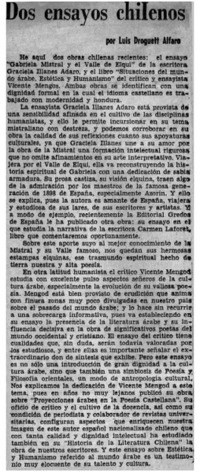 Dos ensayos chilenos