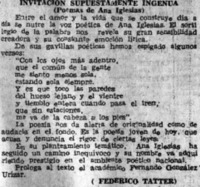 Invitación supuestamente ingenua