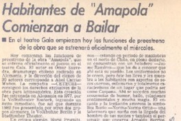 Habitantes de "Amapola" comienzan a bailar.