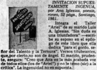 Invitación supuestamente ingenua.