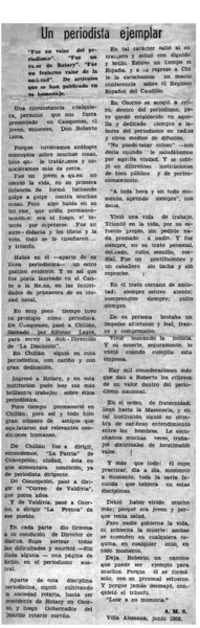 Un periodista ejemplar