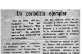Un periodista ejemplar