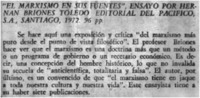 El marxismo en sus fuentes".