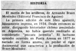 El motín de los artilleros.