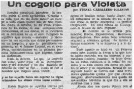 Violeta Parra en balett moderno.