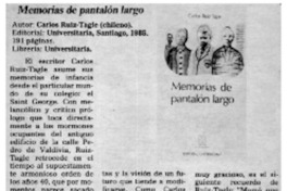 Memorias de pantalón largo