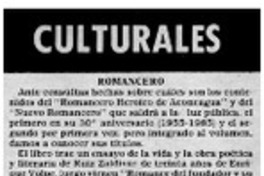 Romancero.