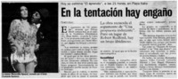 En la tentación hay engaño