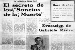 "Falta difusión de obra de Gabriela Mistral" : [entrevistas]