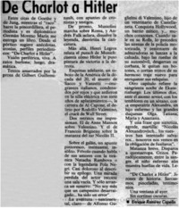 De Charlot a Hitler
