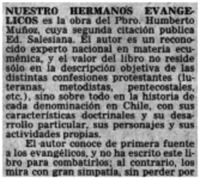 Nuestros hermanos evangélicos