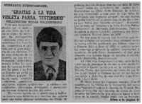 Gracias a la vida Violeta Parra, testimonio"