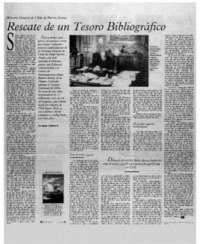 Rescate de un tesoro bibliográfico