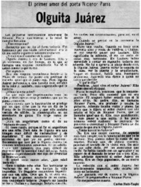 Olguita Juárez: [entrevista]