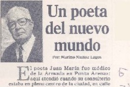 Un poeta del nuevo mundo