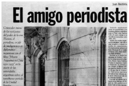 El amigo periodista de Menem: [entrevista]